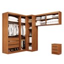 Ver imagem 4 de Guarda-Roupa Modulado 5 Peças 8 Portas 3 Gavetas Texas Marrom/Cinamomo