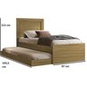 Bicama Solteiro Mdf 193cm X 97cm Luara - 3