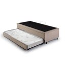 Ver imagem 4 de Bicama com Baú Solteiro Reforçado em Suede 88x188cm B&G