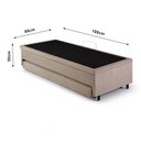 Ver imagem 5 de Bicama com Baú Solteiro Reforçado em Suede 88x188cm B&G