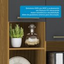 Ver imagem 5 de Cozinha Compacta com 6 Portas 1 Gaveta e Espaço para Micro-ondas 100% Mdf San Marino Espresso Móveis