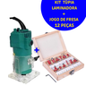 Kit Tupia Manual Laminadora 6.35Mm com Jogo de Fresas 12 Peças 6mm (1/4") - 2