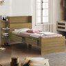 Cama de Solteiro Baú 2 Gavetas 100% Mdf Isa - 1