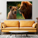 Ver imagem 3 de Quadro Rei e Rainha Da Selva -- BR ARTES