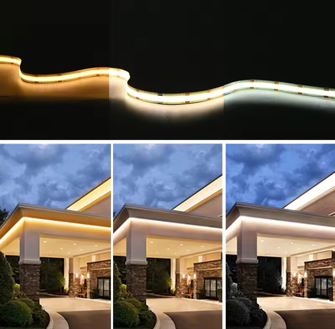 Fita Led Cob Multicor Cct 28w 608 Led’s 12v Ip20 5 Metros - 3