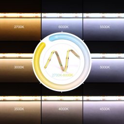 Fita Led Cob Multicor Cct 28w 608 Led’s 12v Ip20 5 Metros - 4
