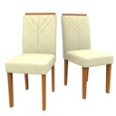 Ver imagem 3 de Conjunto Mesa Ana 160cm com 6 Cadeiras Amanda - Ipê / Preto / Wd22
