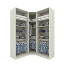 Ver imagem 3 de Guarda-roupa Solteiro Modulado Seletto 5 Portas Me32 Areia - Henn