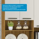 Ver imagem 5 de Cozinha Compacta com 8 Portas 1 Gaveta e Espaço para Micro-ondas 100% Mdf San Marino Espresso Móveis