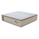 Ver imagem 1 de Colchão Casal Probel Molas Ensacadas Pillow Top 138x188x30cm Guarda Costas Genova Branco/bege