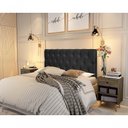 Ver imagem 1 de Painel Cabeceira Paris Queen para Cama Box 1,58 Suede Preto