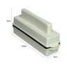 Limpador Magnetico Kares Medio Aquario Vidro Ate 6mm Branco - 4