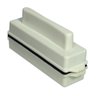 Limpador Magnetico Kares Medio Aquario Vidro Ate 6mm Branco - 1