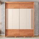 Ver imagem 5 de Guarda Roupa Roupeiro Roma 2 Portas 3 Gavetas Marrom Caemmun