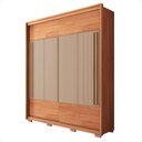 Ver imagem 3 de Guarda Roupa Roupeiro Roma 2 Portas 3 Gavetas Marrom Caemmun