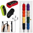 Ver imagem 5 de Cabideiro Organizador de Bolsas Ajustável Cabide para 16 Bolsas Bonés e Chapéus para Porta e Parede