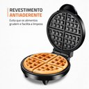 Ver imagem 3 de Máquina de Waffle Mondial Pratic Waffle Antiaderente 1200w Preto/inox 127v - Gw-01
