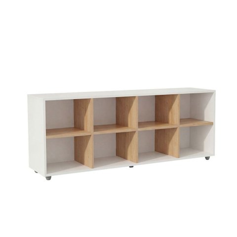 Nicho Organizador Horizontal Branco/amadeirado - Movelbras