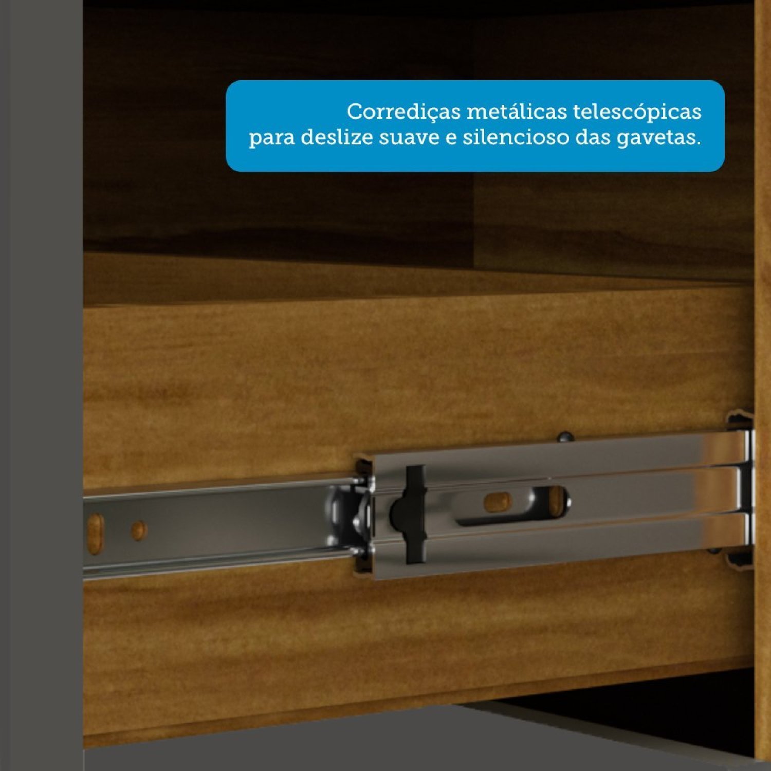 Cozinha Compacta com 12 Portas 2 Gavetas e Espaço para Micro-ondas 100% Mdf Pressac Espresso Móveis - 6