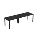 Ver imagem 1 de Estação de Trabalho Mesa Plataforma Escritório para 2 Pessoas com Caixa de Tomada Psc Cinza/Preto