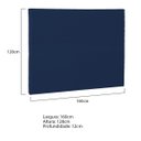 Ver imagem 3 de Cabeceira Queen Porto P04 160 cm Suede - Amarena Móveis - Azul Marinho TCA 948