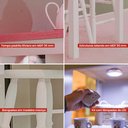 Ver mais imagens de Bancada Cozinha Ditália + 2 Banquetas + Iluminação CD-1022 cor:branco