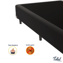 Ver imagem 3 de Cama Box Casal Bipartida Suede Preto