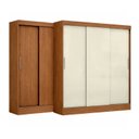 Ver imagem 5 de Guarda-Roupa Casal Istambul Yescasa Bege/Cinamomo/Off White