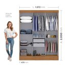 Ver imagem 3 de Guarda-Roupa Casal Istambul Yescasa Bege/Cinamomo/Off White