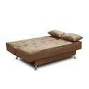 Ver imagem 2 de Sofá Cama 1,80m Flavia Suede Cappuccino Rover & Beato