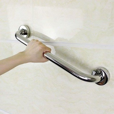 Barra de Apoio 80cm Aço Inox Kit 50 Unidades Idoso Cadeirante Banheiro Box Gestante Corrimaa Seguran