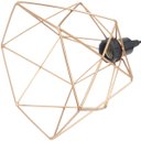 Ver imagem 5 de Pendente Aramado Cálice Luminária Lustre Teto Retrô Vintage Industrial Balcão Cobre Rose Gold