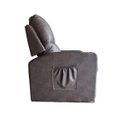 Ver imagem 6 de Poltrona Papai com Porta Copo Reclinável Massageador Courino:tabaco