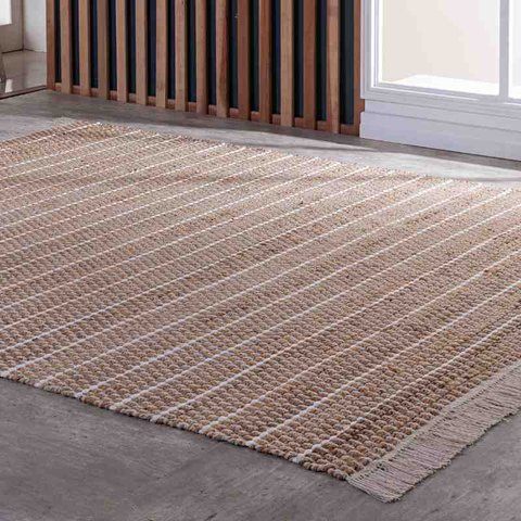 Tapete Juta Cochin 0,60 X 1,80 Bege Niazitex 05001821unibeg