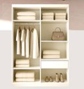 Ver imagem 6 de Guarda Roupa 2 Portas Correr Espelho 1,20m Roupeiro Branco
