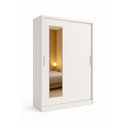 Ver imagem 7 de Guarda Roupa 2 Portas Correr Espelho 1,20m Roupeiro Branco