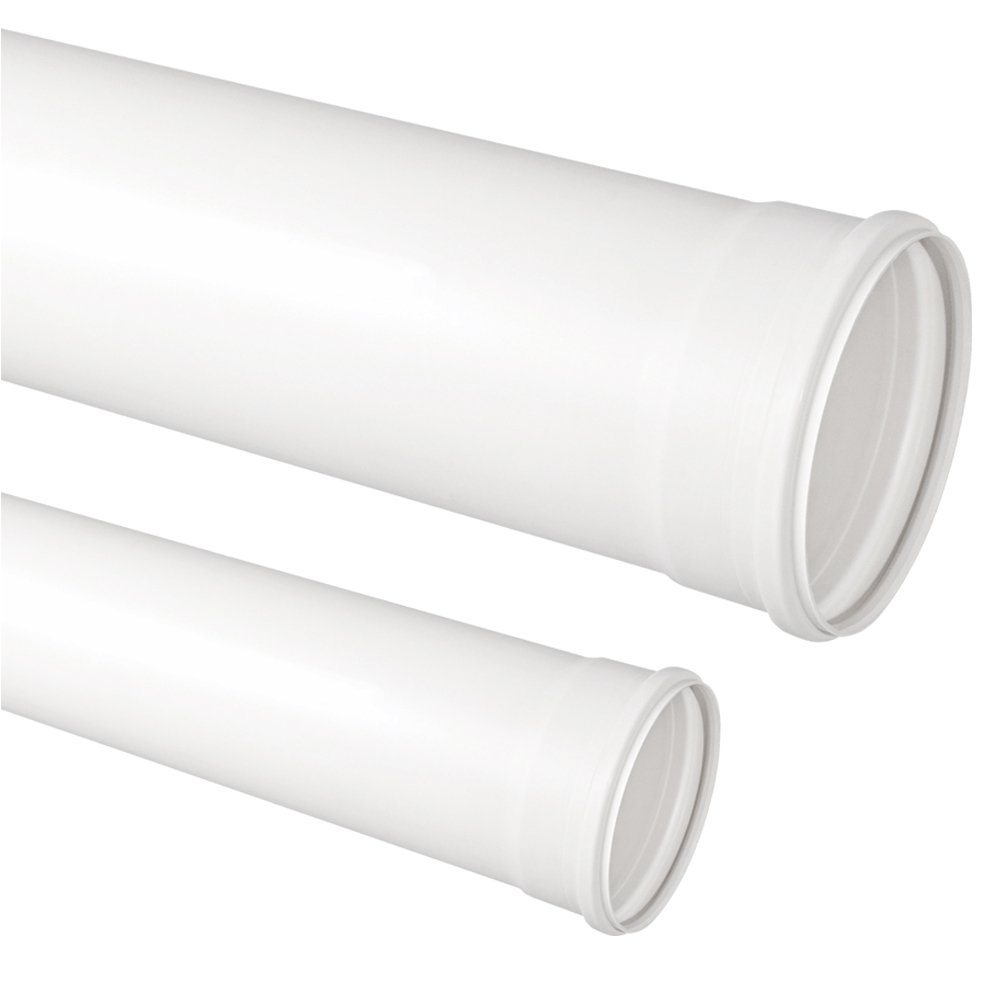Tubo de Esgoto 200mm 6mts - Branco - 1
