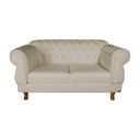 Ver imagem 1 de Sofá Chesterfield Elisabeth 2 Lugares 1.50m Suede Nude/ Decoração, Sala de Estar, Luxo, Salão, Lojas