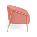 Ver imagem 5 de Poltrona Sala Industrial Alta Dourado Stella Suede D03 - D’Rossi