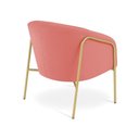 Ver imagem 6 de Poltrona Sala Industrial Alta Dourado Stella Suede D03 - D’Rossi