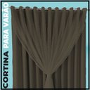 Ver imagem 4 de cortina blackout corta luz 8,00 x 2,40 ilhos Miami marrom