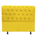 Ver imagem 2 de Cabeceira Estofada Cama Box King 195cm París Corino Amarelo- Mabe Magazine