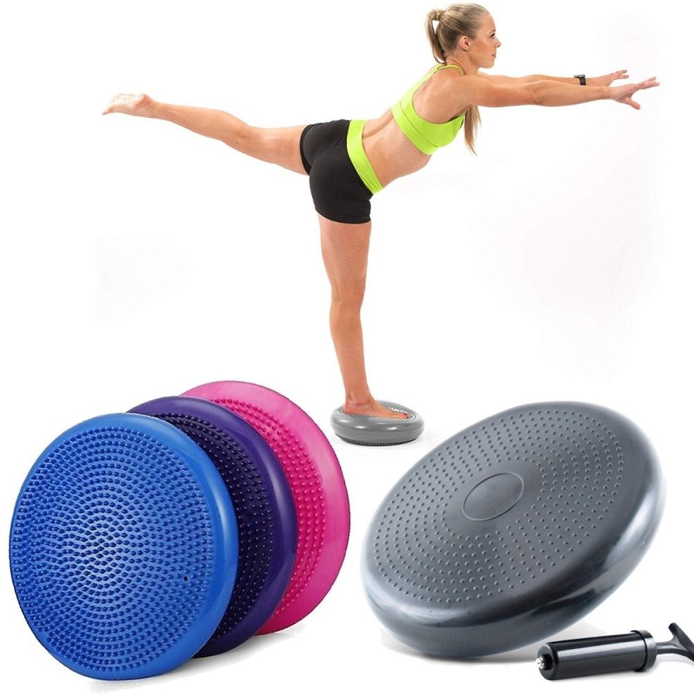 Disco Pilates Equilíbrio Inflável Balance + Bomba - 1