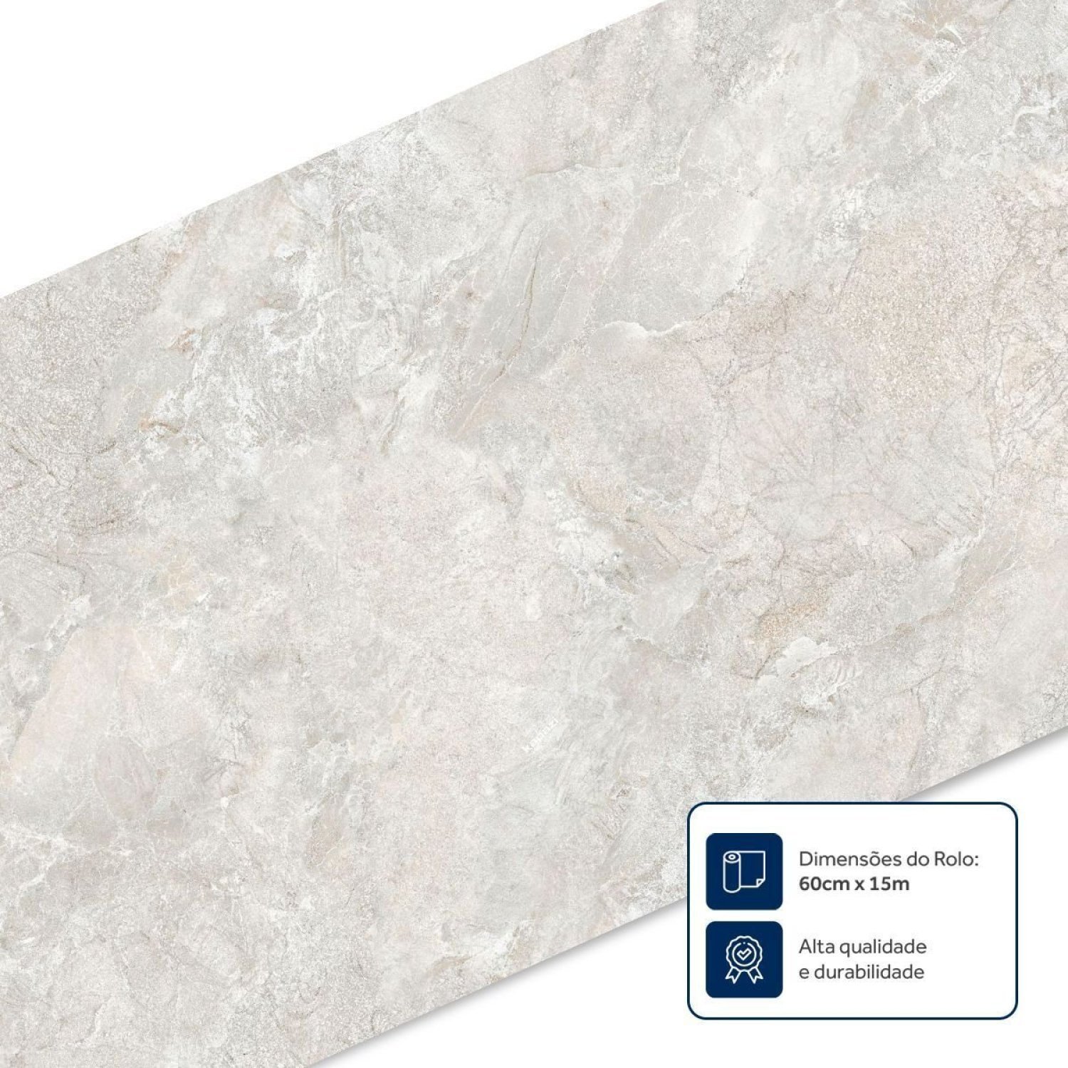 Passadeira Flex Antiderrapante Rolo 60cm X 15m Mármore - 6