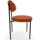 Ver mais imagens de Cadeira Decorativa Estofada para Sala de Jantar Louise L02 Tecido Terracota - Lyam Decor