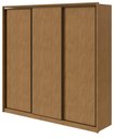 Ver imagem 2 de Guarda-Roupa Casal Spazio 240 3 Portas Deslizantes Amêndoa Clean - Lopas