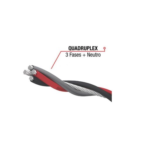 Cabo Quadruplex 25mm Neutro Nu (pt/cz/vm) 1 Metro