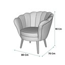 Ver imagem 2 de Poltrona Pétala Sued Bege - Kimi Design
