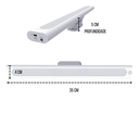 Ver imagem 5 de Kit 2 Luminárias Lâmpada Luz Auxiliar Led 3 temperaturas De Cor Brilho Ajustável 35 Cm Base Magnétic