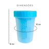 Higienizador de Patas de Cães Gatos Pets Cachorro Limpeza Confortável - Grande Cor:azul - 2